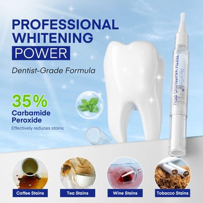 Pearl Smile Teeth Whitening Pen – 5-Pack, 35% Carbamide Peroxide Gel