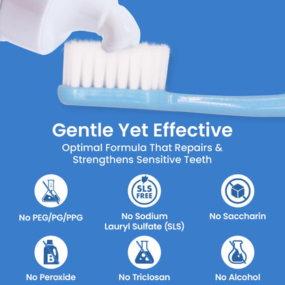 Pearlie White Active Remineralization Fluoride Free Toothpaste – Hydroxyapatite, Xylitol, 3.8oz/110g