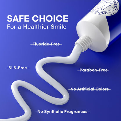 PearlSmile Nano-Hydroxyapatite Niacinamide Whitening Toothpaste – Fluoride-Free, 4.2oz Pack of 3