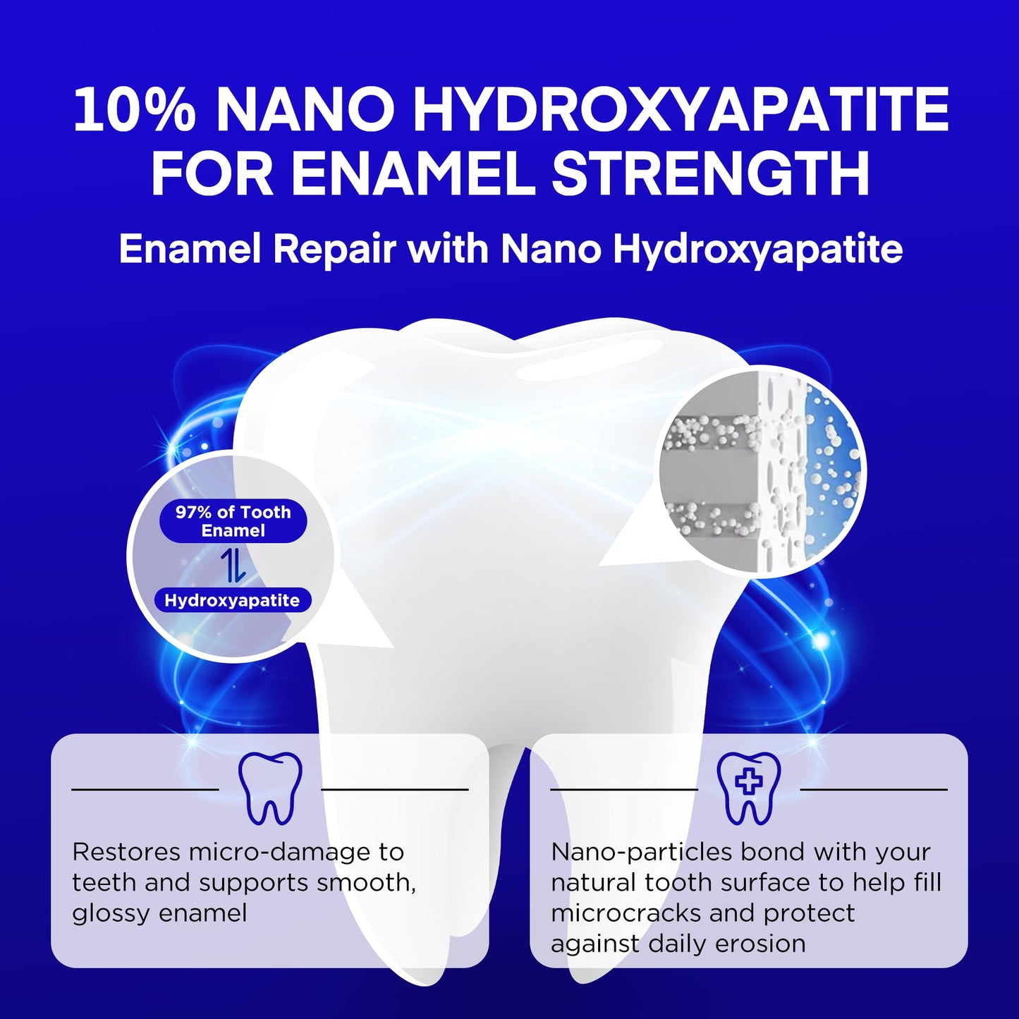 PearlSmile Hydroxyapatite Niacinamide Whitening Toothpaste – 10% nHAp + 5% Niacinamide – Fluoride-Free, 4.2oz (3-Pack)