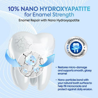 PearlSmile Toothpaste – 10% nHAp, 5% Niacinamide, Fluoride-Free