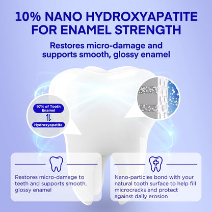 PearlSmile Niacinamide Hydroxyapatite Toothpaste – 10% nHAp, 5% Niacinamide, Fluoride-Free