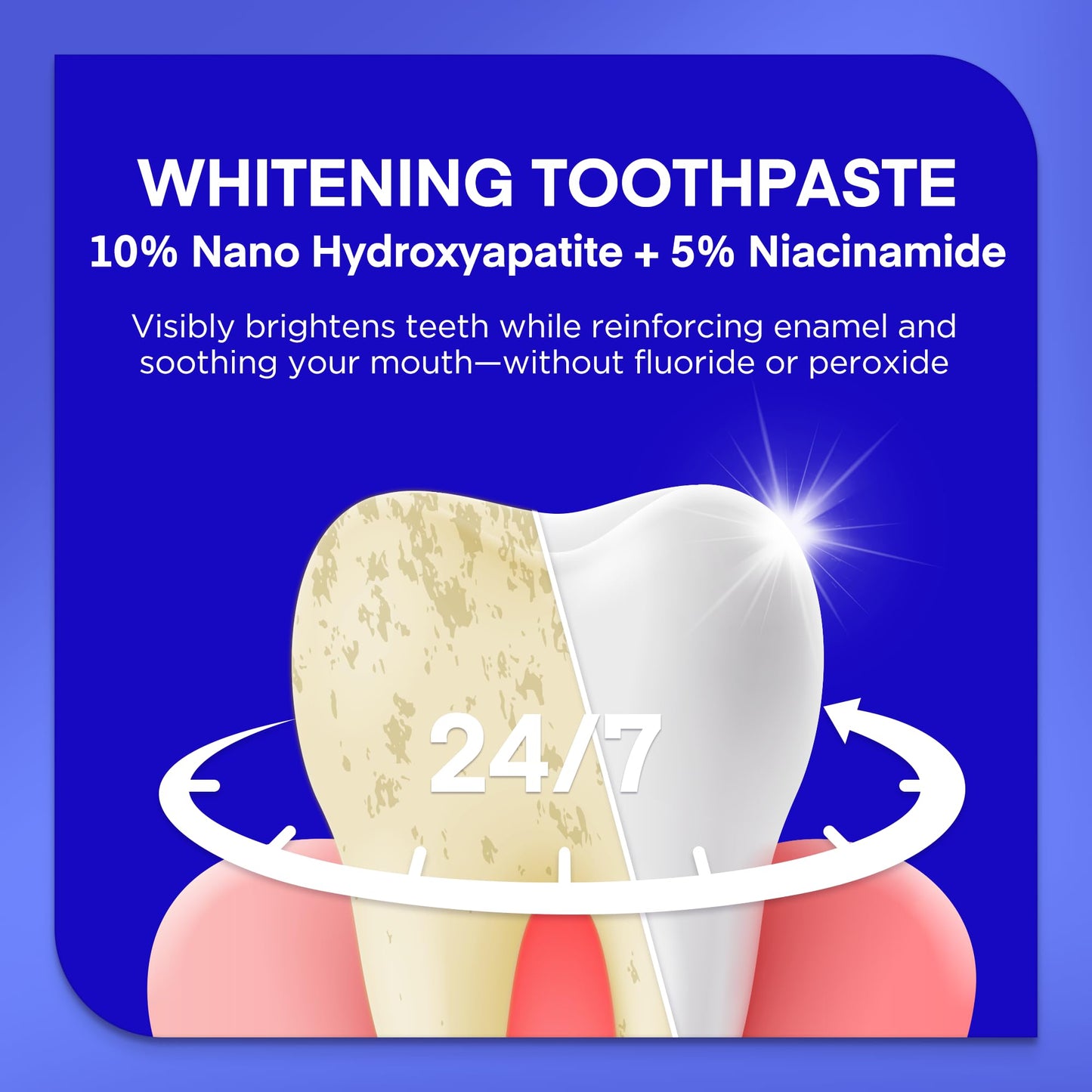 PearlSmile Niacinamide Hydroxyapatite Toothpaste – 10% nHAp, 5% Niacinamide, Fluoride-Free
