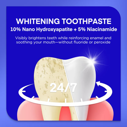 PearlSmile Niacinamide Hydroxyapatite Toothpaste – 10% nHAp, 5% Niacinamide, Fluoride-Free