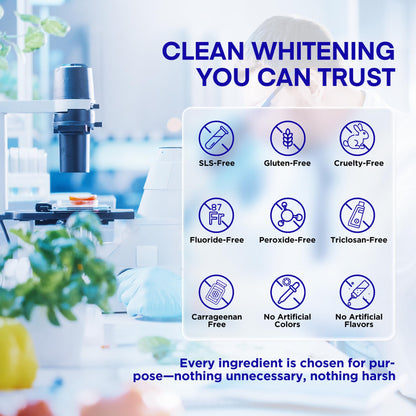 PearlSmile Whitening Toothpaste – 10% Nano-Hydroxyapatite + 5% Niacinamide – Fluoride-Free, Travel-Size 4.2oz (3 Pack)
