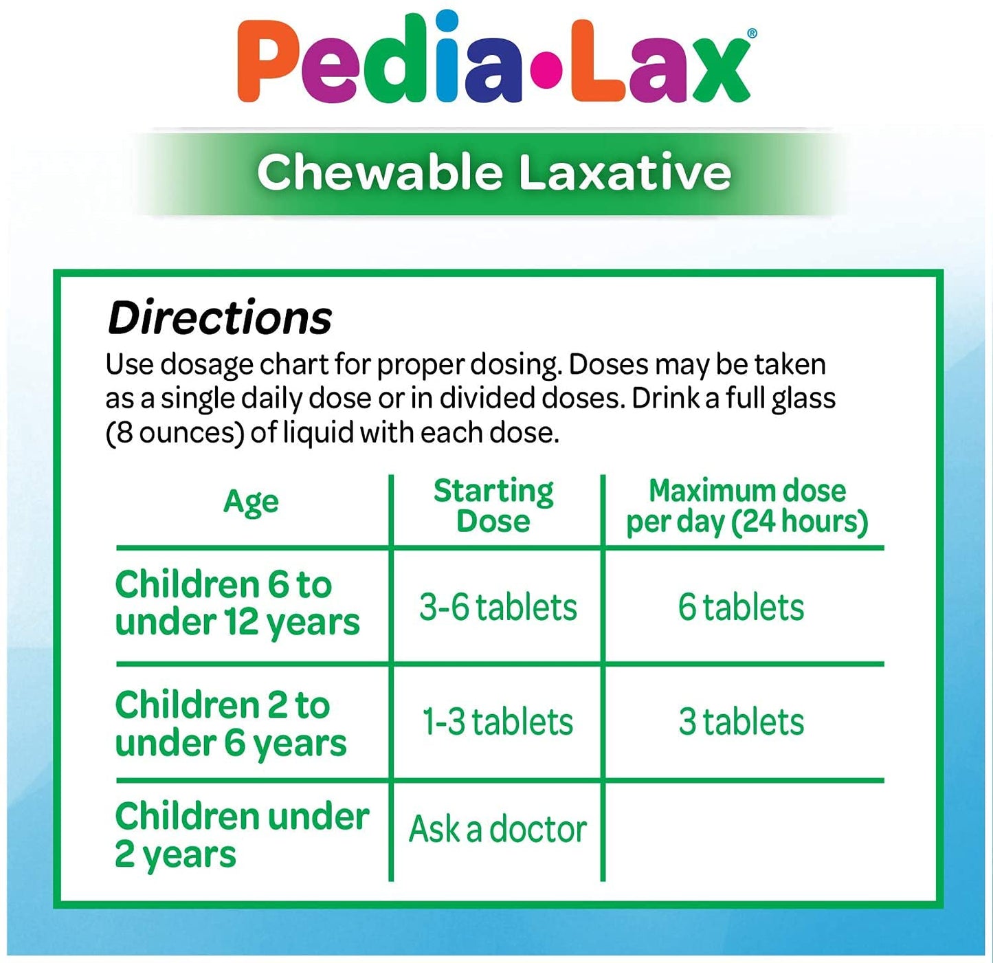 Pedia-Lax Watermelon Chewables for Kids 2–11 | Gentle, Fast Relief