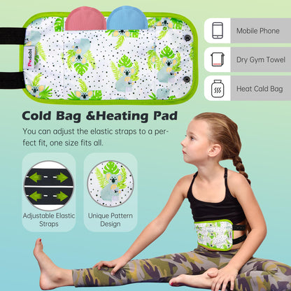 Pedobi 2 Pack Castor Oil Pack Wraps for Kids – Reusable Organic Cotton Pads with Adjustable Straps