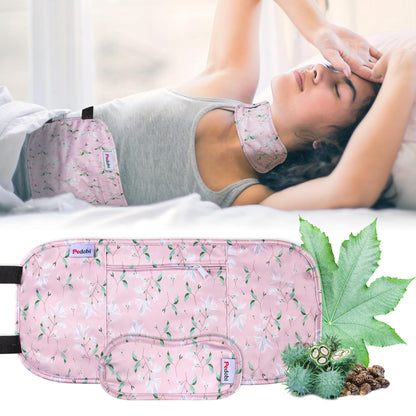 Pedobi 2 Pack Castor Oil Pack Wrap – Organic Cotton, Reusable Leak-Proof for Liver & Thyroid Comfort