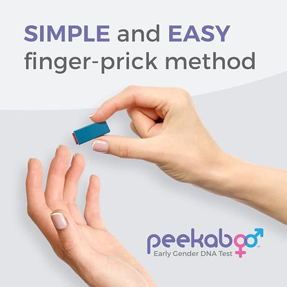 Peekaboo Early Gender Test, at-Home DNA Kit, Over 99% Accurate, All Fees Included, Test As Soon As 6 Weeks