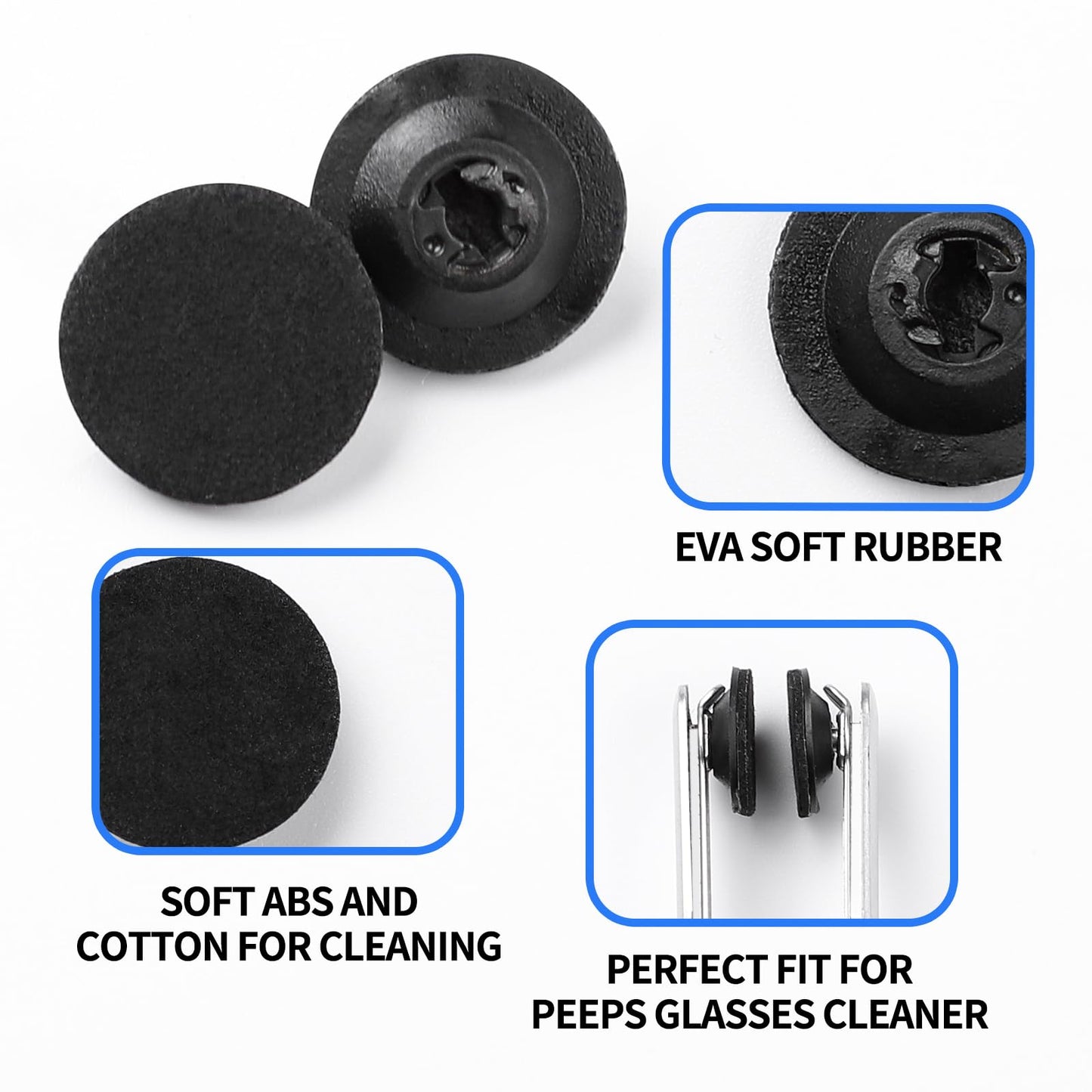 Eyeglass Cleaner Pads Replacement for Peeps CarbonKlean Eyeglass Cleaner - 10 Pcs