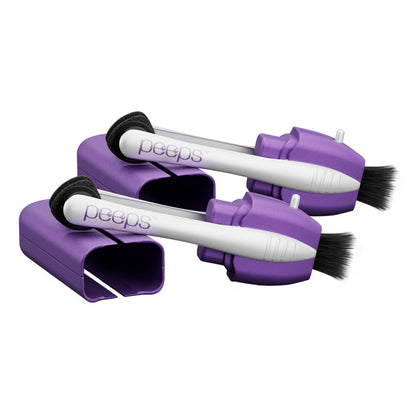 CarbonKlean Peeps Eyeglass Lens Cleaner - NASA-Trusted Carbon Microfiber, 2-Pack Lavender