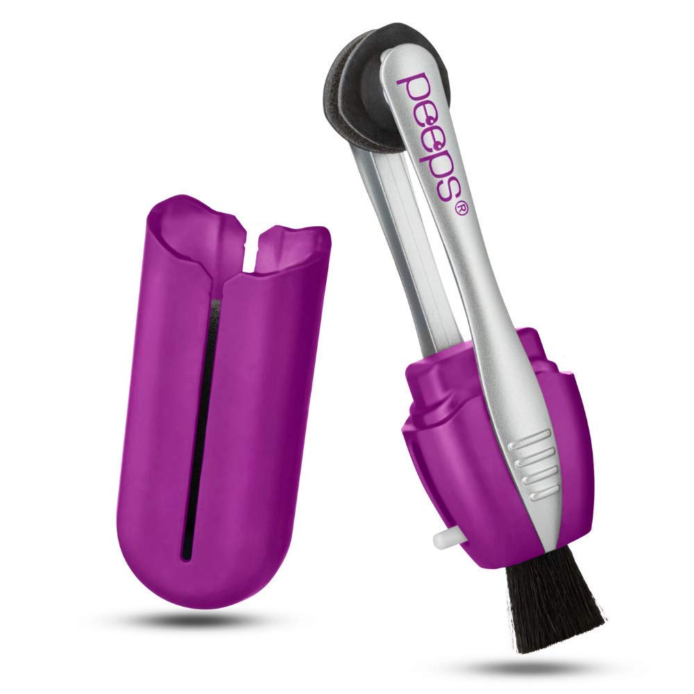 CarbonKlean Peeps Glasses Cleaner - Carbon Microfiber Tech (3 Pack) - Purple Injected