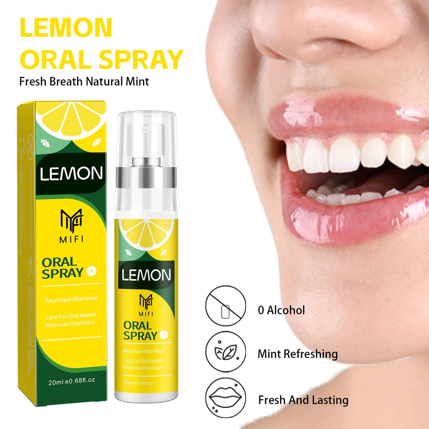 PEGO Oral Breath Spray Lemon 2-Pack – Fresh Breath for Adults