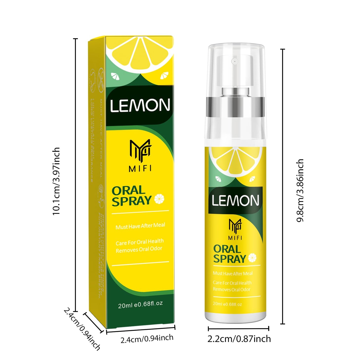 PEGO Oral Breath Spray Lemon 2-Pack – Fresh Breath for Adults