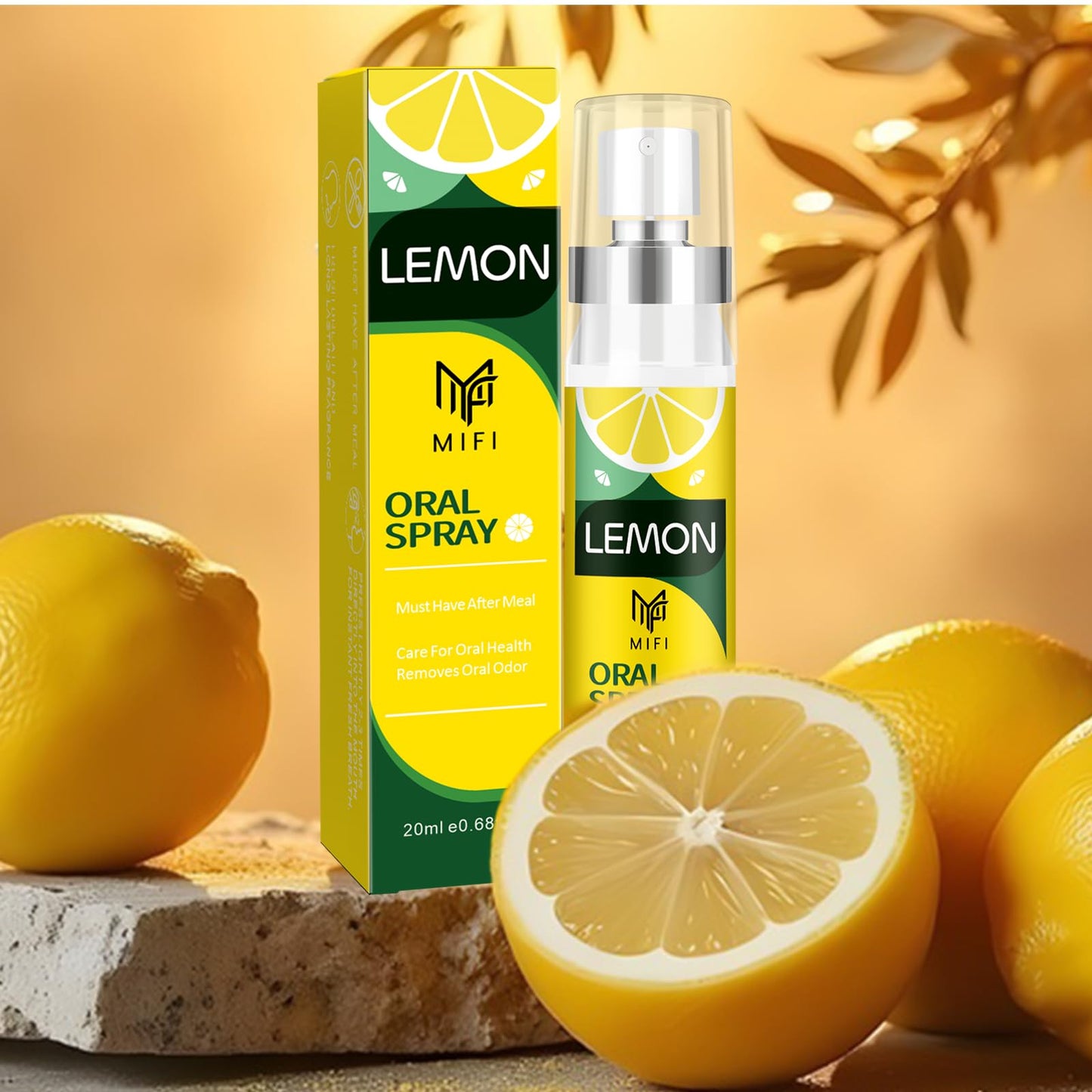 PEGO Oral Breath Spray Lemon 2-Pack – Fresh Breath for Adults