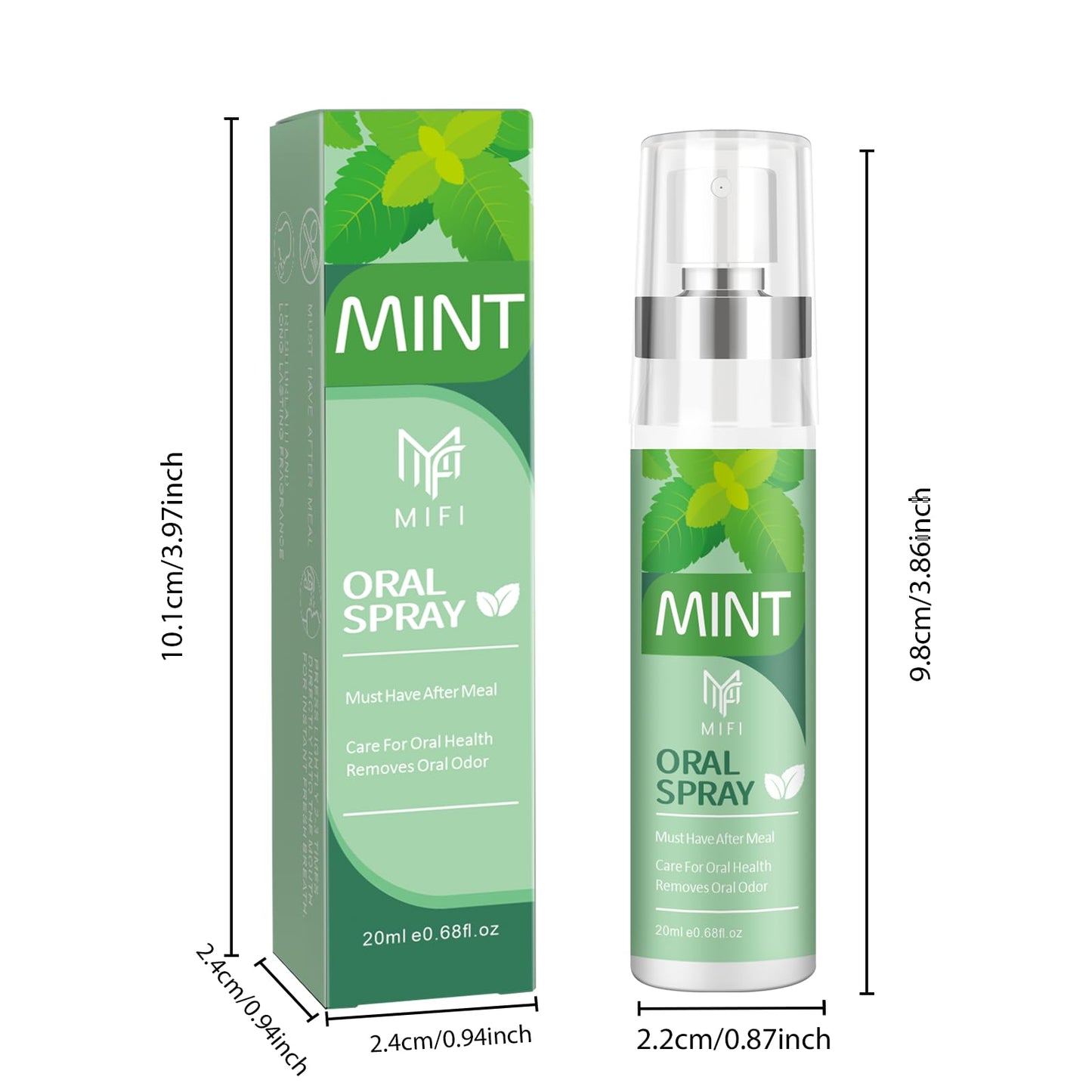 PEGO Adult Oral Freshness Spray – Mint Flavor 2-Pack | Sugar-Free, Dry Mouth