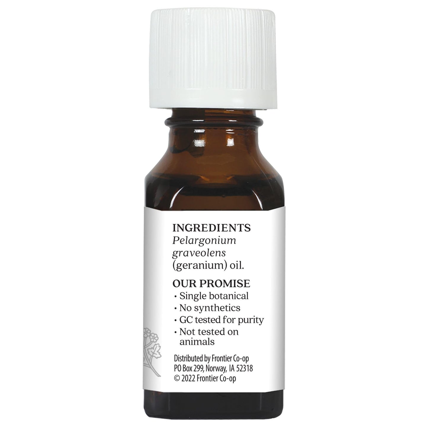 Aura Cacia 100% Pure Geranium Essential Oil | GC/MS Tested for Purity | 15 ml (0.5 fl oz) | Pelargonium graveolens