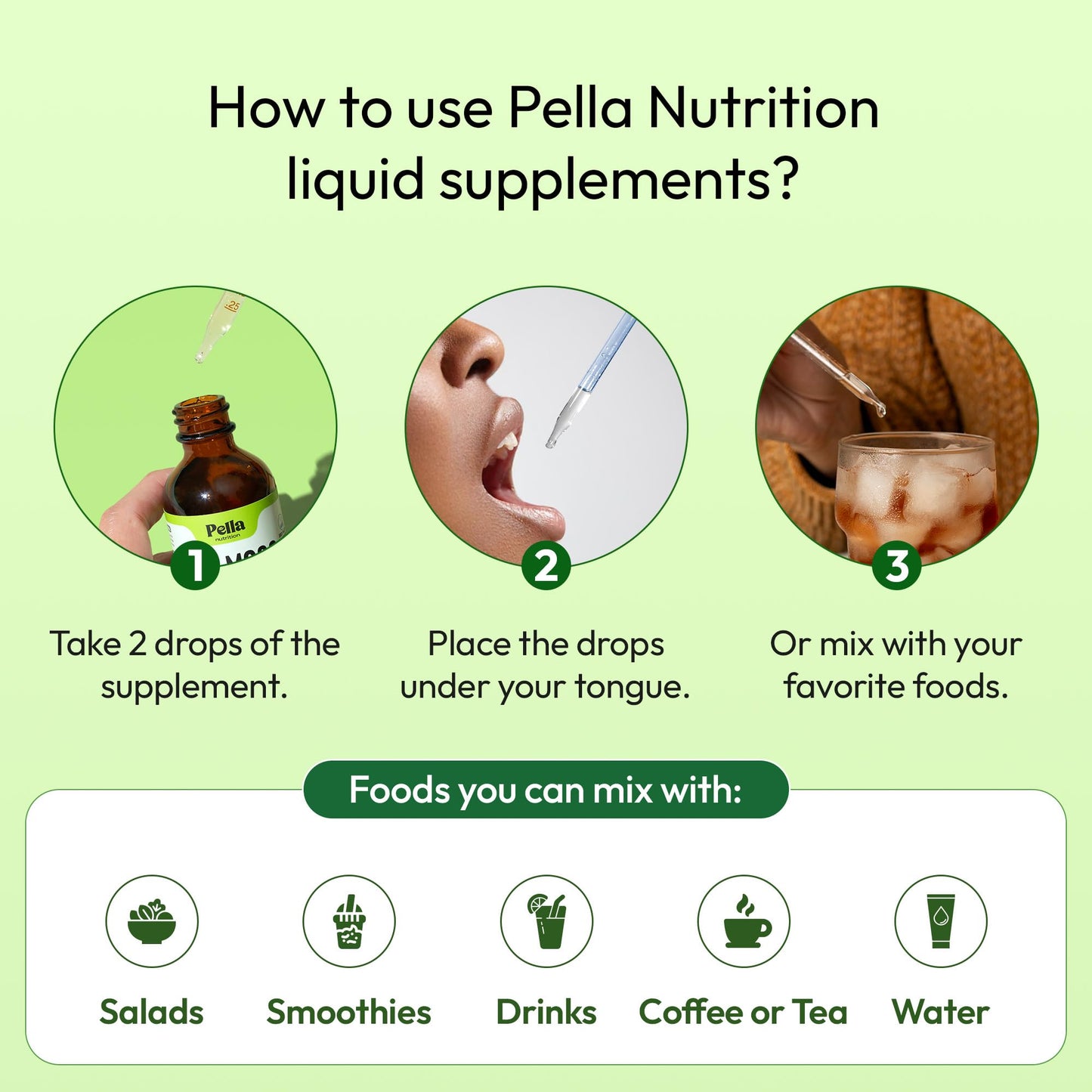 Pella Nutrition Sea Moss Drops with Bladderwrack – 4X Faster Absorption | Digestive & Immune Support | Strawberry Lime 60mL