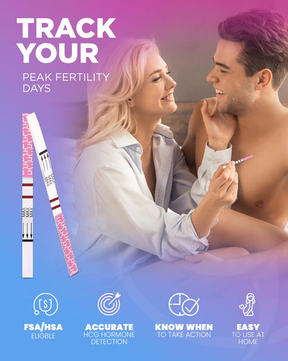 Pelvana 30 LH Ovulation Test Kit - Easy Peak Fertility Tracking, 30 Strips