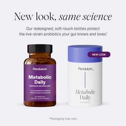 Pendulum Metabolic Daily – Multi-Strain Probiotic with Akkermansia muciniphila | Metabolism & Energy | 90 Capsules