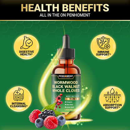 Penhoment 10in1 Wormwood Tincture, Berry Mix – 1 FL OZ (2 Months)