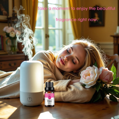 2-Pack Peony Essential Oil – 100% Pure Organic (10ml) for Diffuser & Skincare
