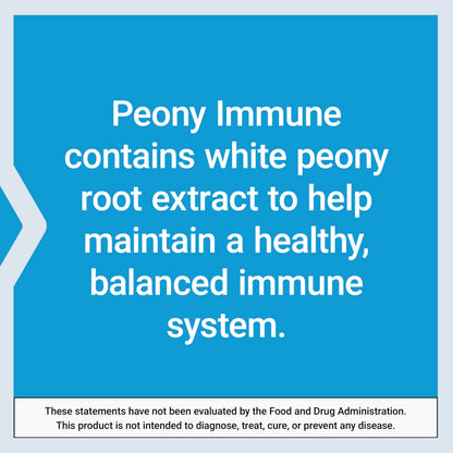 Peony Immune by Life Extension – White Peony Root Immune Support, Gluten-Free, Non-GMO, 60 Capsules