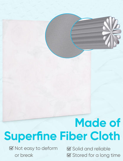 6PCS Thickened Glasses Cleaning Cloths – Floral Microfiber Wipes (Peony)