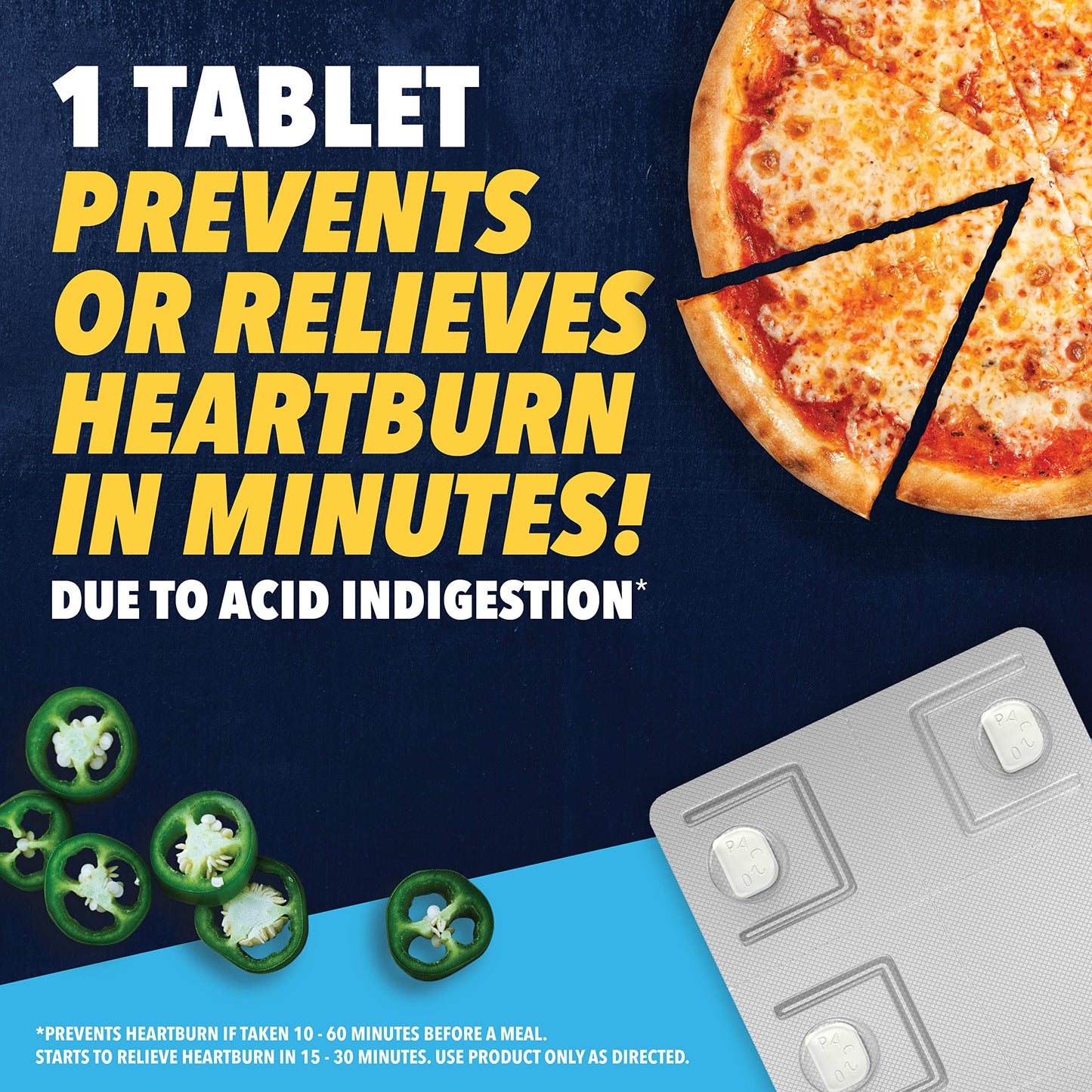 Pepcid AC Maximum Strength Heartburn Relief Tablets – 20 mg Famotidine, 25 ct
