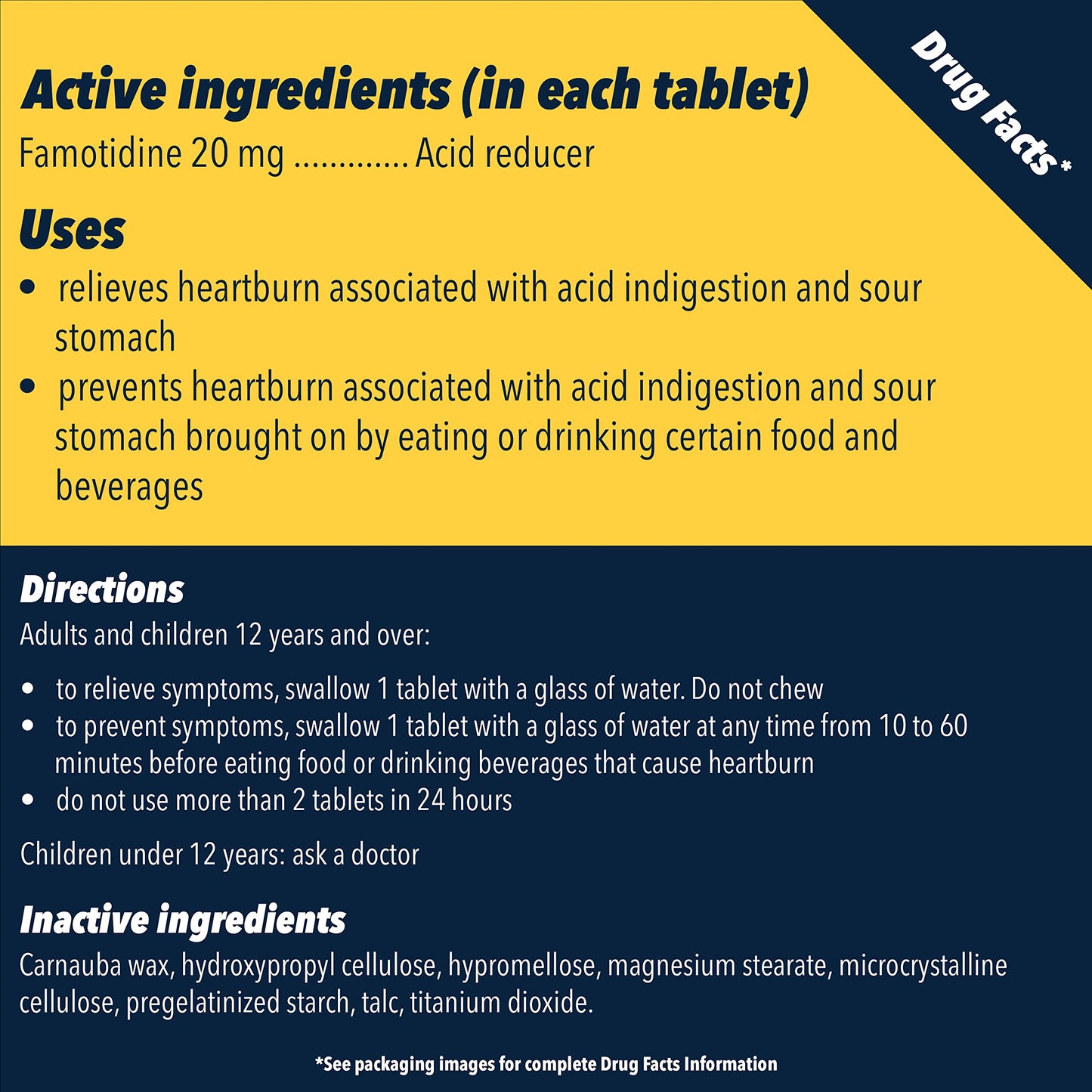 Pepcid AC Maximum Strength Heartburn Relief Tablets – 20 mg Famotidine, 25 ct