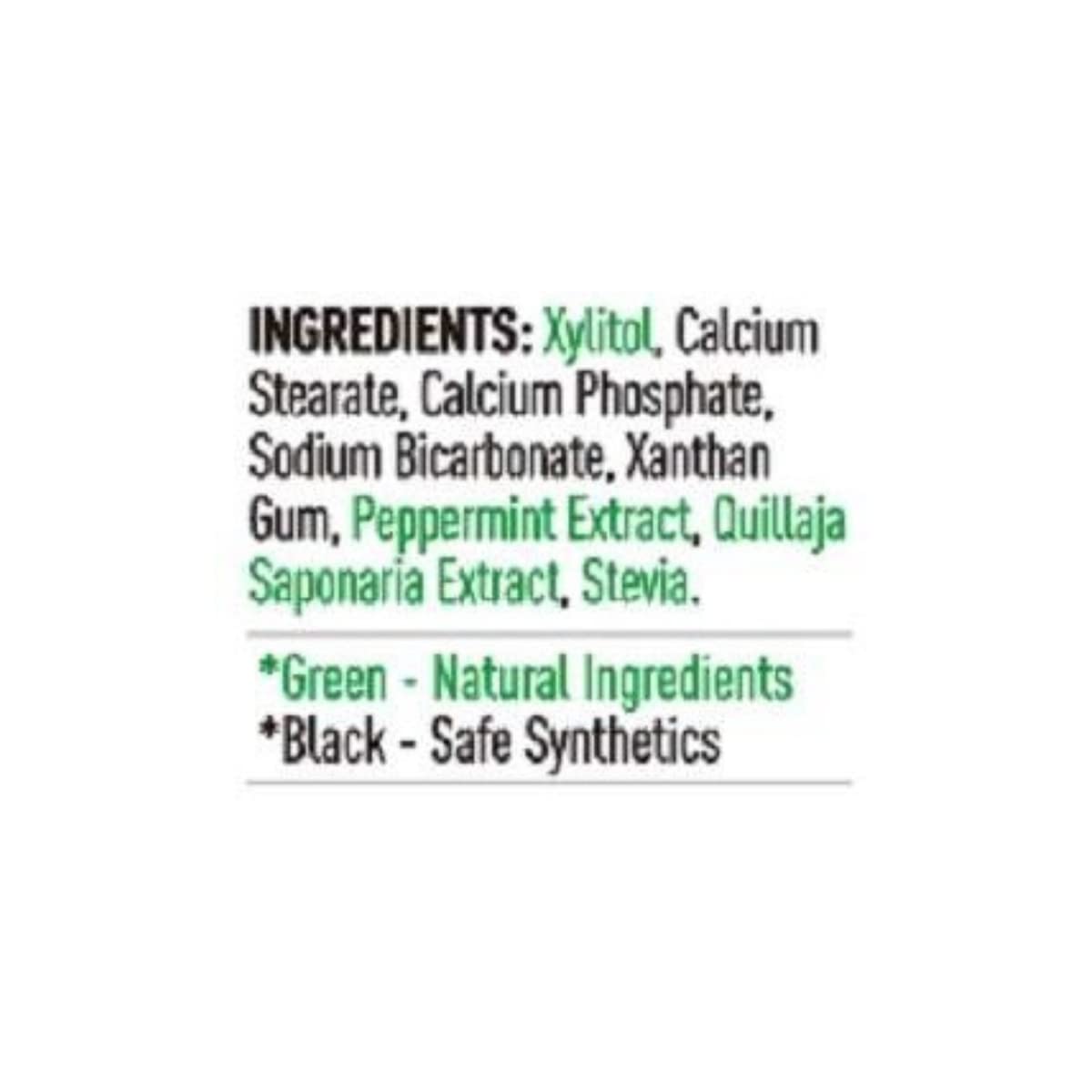 200 Pack Natural Toothpaste Tablet Bits – Mint & Activated Charcoal (Peppermint) – SLS & Fluoride Free