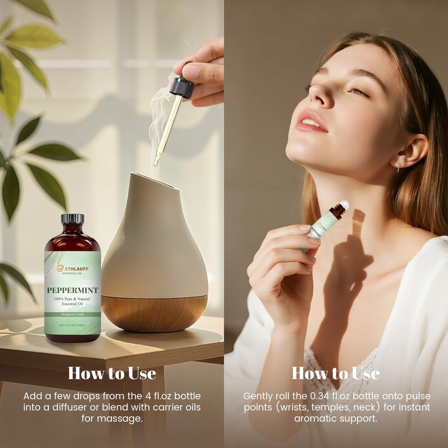 Peppermint Essential Oil & Roll-On – Aromatherapy & DIY Skincare