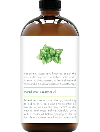 Peppermint Essential Oil – Handcraft Blends, 16 oz, Pure & Natural, Premium Grade