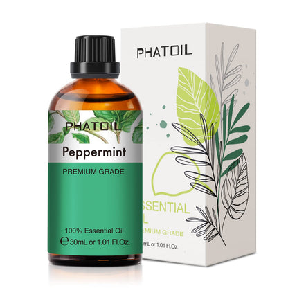 Peppermint Essential Oil 30ml | PHATOIL Pure Essential Oil Singles for Aromatherapy & DIY Crafts