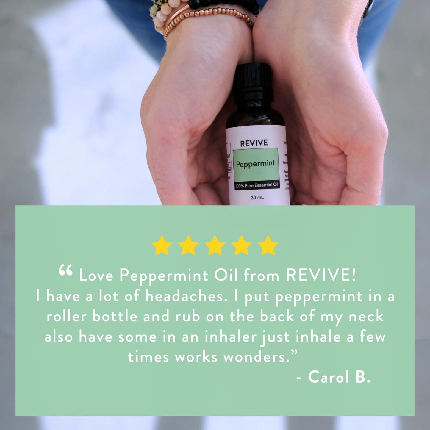Peppermint Essential Oil 120mL by Revive – 100% Pure Therapeutic Grade