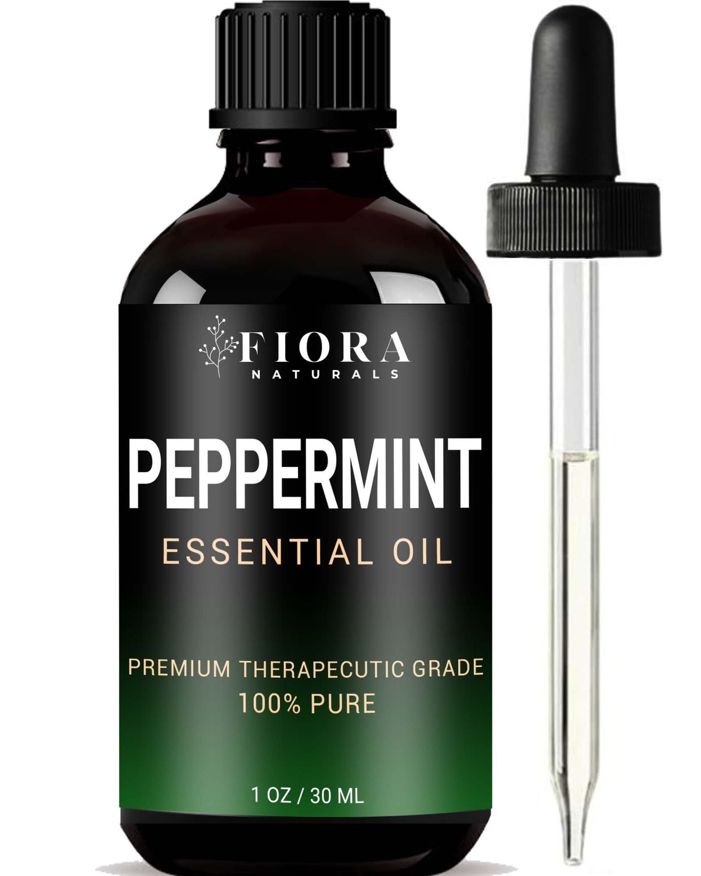 Peppermint Essential Oil by Fiora Naturals – 100% Pure Mentha Piperita for Hair Growth, Skin & Diffuser
