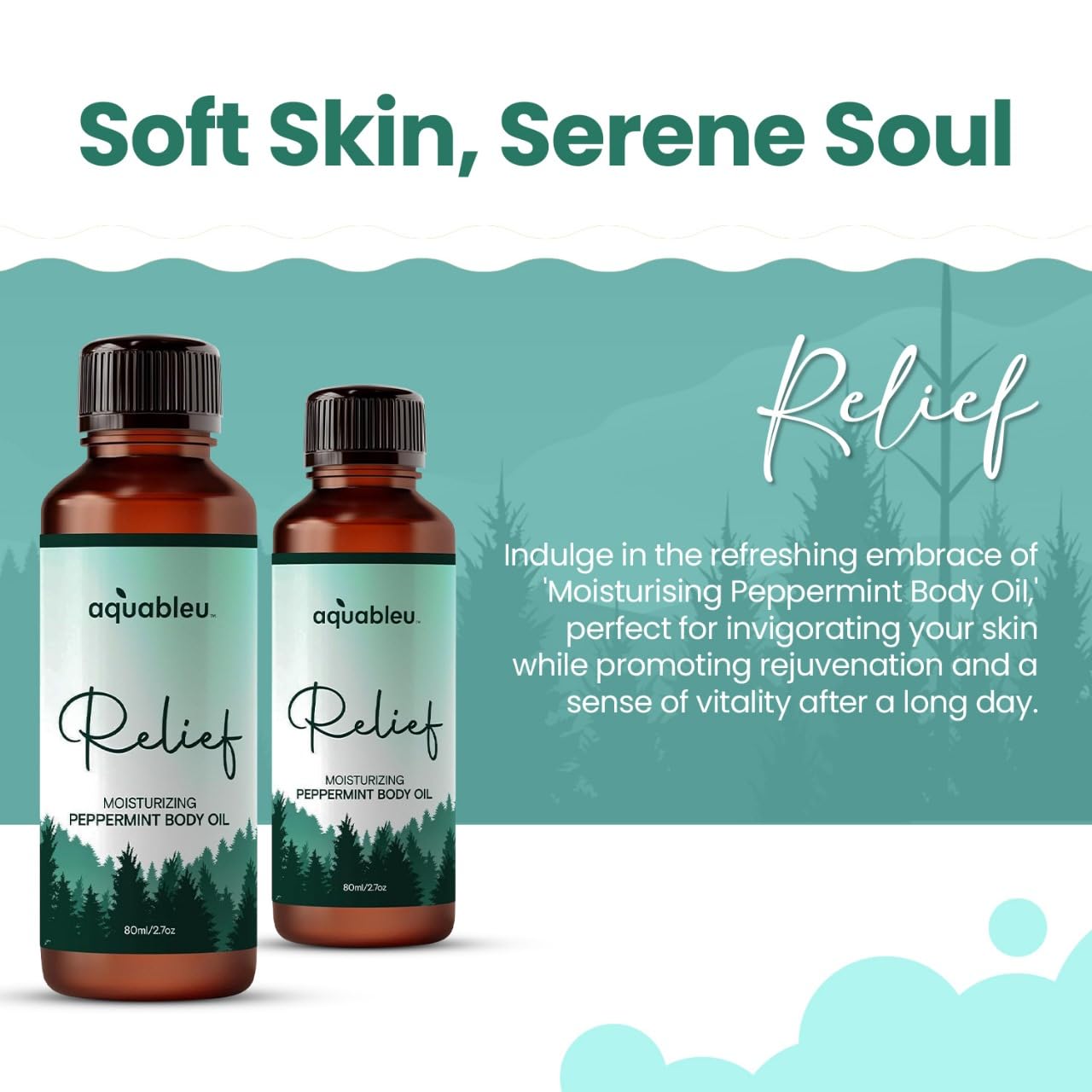 Peppermint Massage Oil – Aromatherapy Blend for Refreshing Relief (80ml)