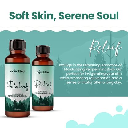 Peppermint Massage Oil – Aromatherapy Blend for Refreshing Relief (80ml)
