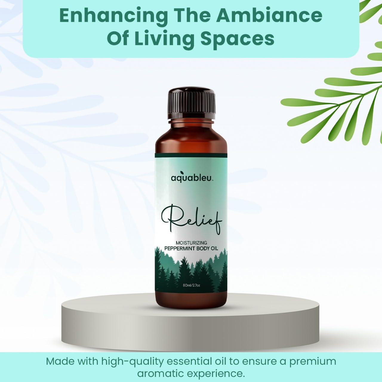 Peppermint Massage Oil – Aromatherapy Blend for Refreshing Relief (80ml)