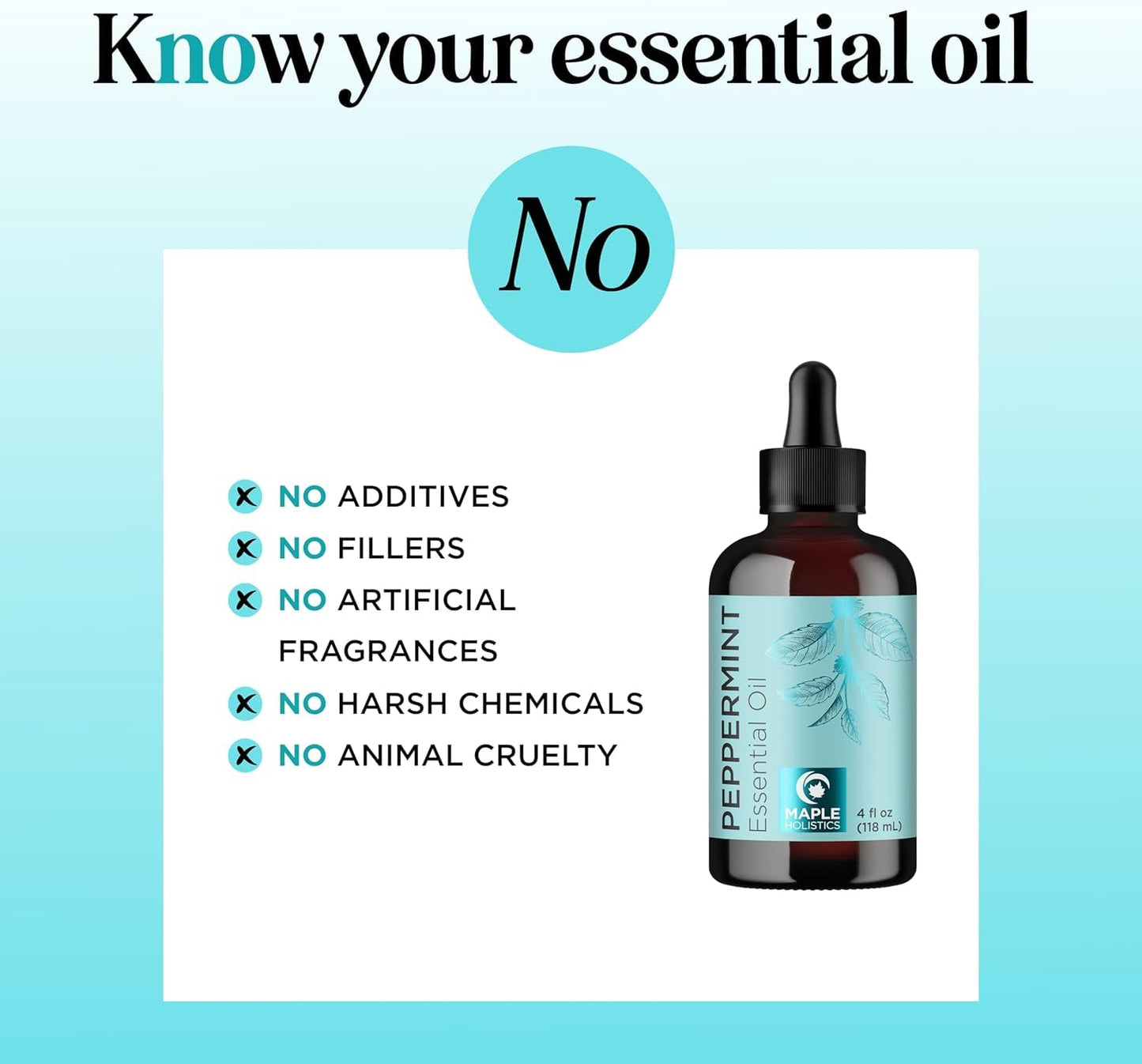 Peppermint Essential Oil for Diffusers – 4oz | 100% Pure Mint Oil for Hair, Skin & Nails