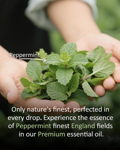 Airoomoil Pure Peppermint Essential Oil - 4 Fl Oz (120 ml), 100% Natural, Premium Grade for Diffusers, Skin Care & Aromatherapy