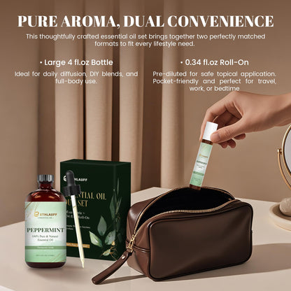 Peppermint Essential Oil & Roll-On – Aromatherapy & DIY Skincare