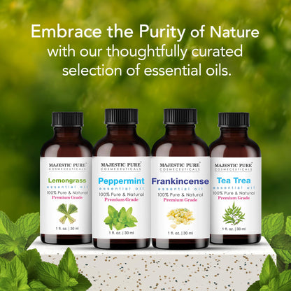 Majestic Pure Peppermint Essential Oil - 100% Pure & Natural, 1 Fl Oz