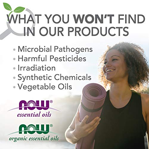 NOW Peppermint Essential Oil 2 oz – Steam Distilled, 100% Pure, Vegan, Child-Resistant Cap