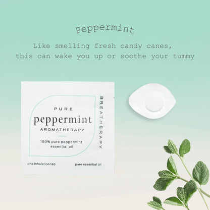 Aromatherapy Peppermint Patches - Pure Essential Oil Aroma Patch (4-Pack)