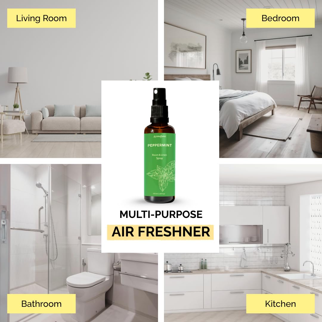 Peppermint Room, Linen & Pillow Spray - Aromafume 100ml