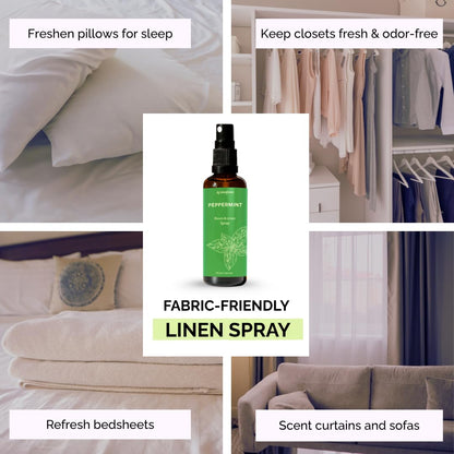 Peppermint Room, Linen & Pillow Spray - Aromafume 100ml