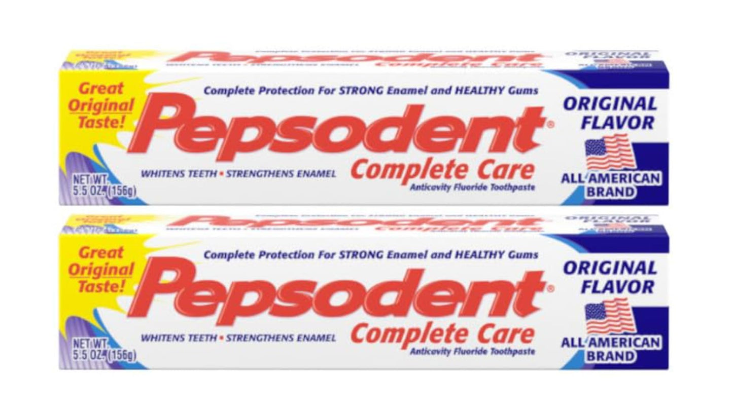 Pepsodent Complete Care Anticavity Toothpaste – 5.5 oz 2 pk – Cavity Protection & Whitening
