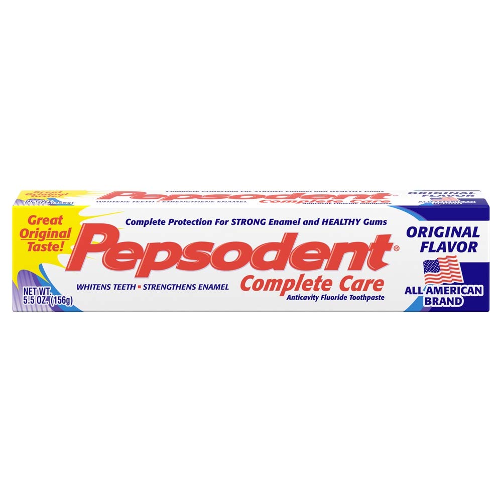 Pepsodent Complete Care Toothpaste Original Flavor - 5.5 oz (Pack of 3)