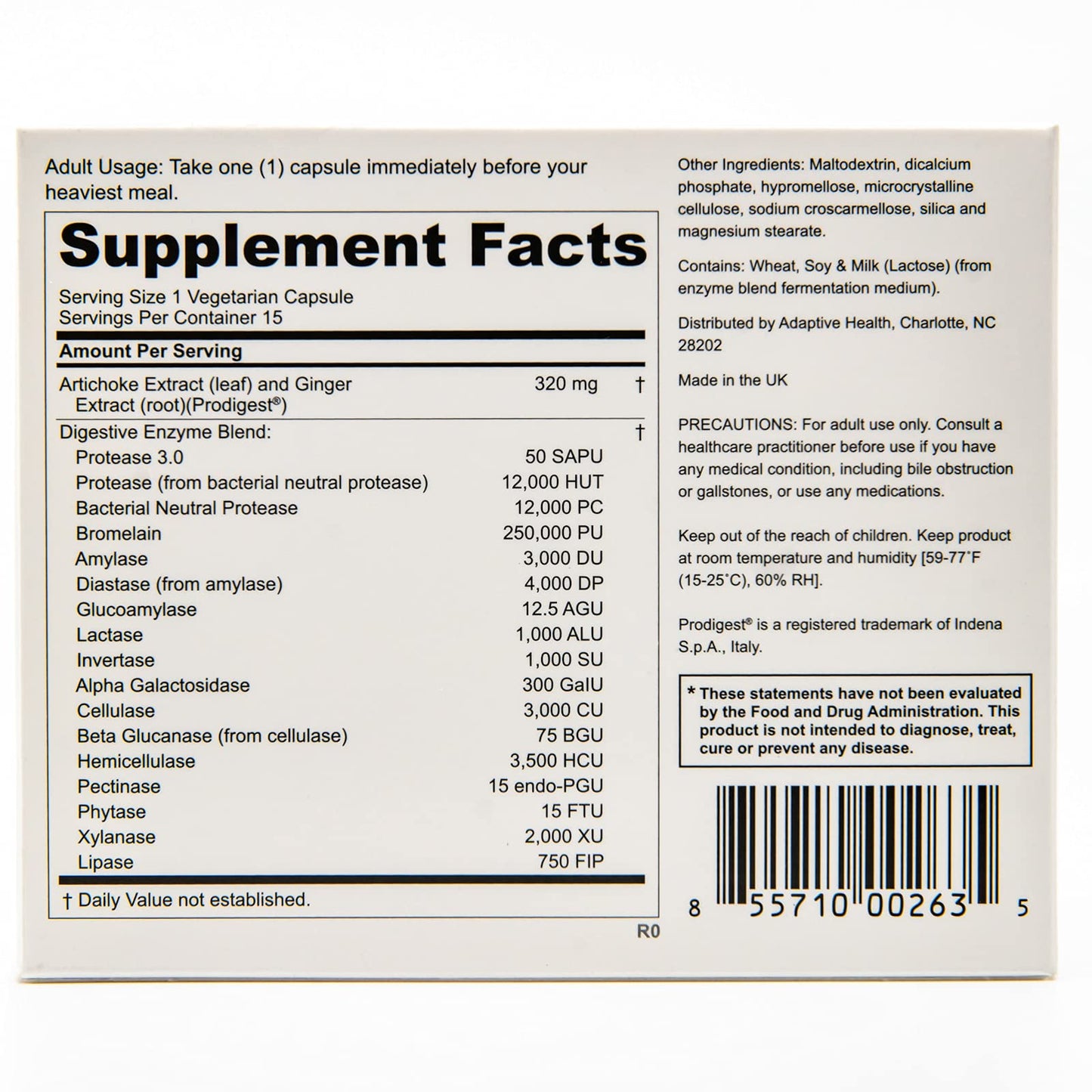 Peptiva Digestive Enzymes + Prodigest – Digestive Support (15 Count)